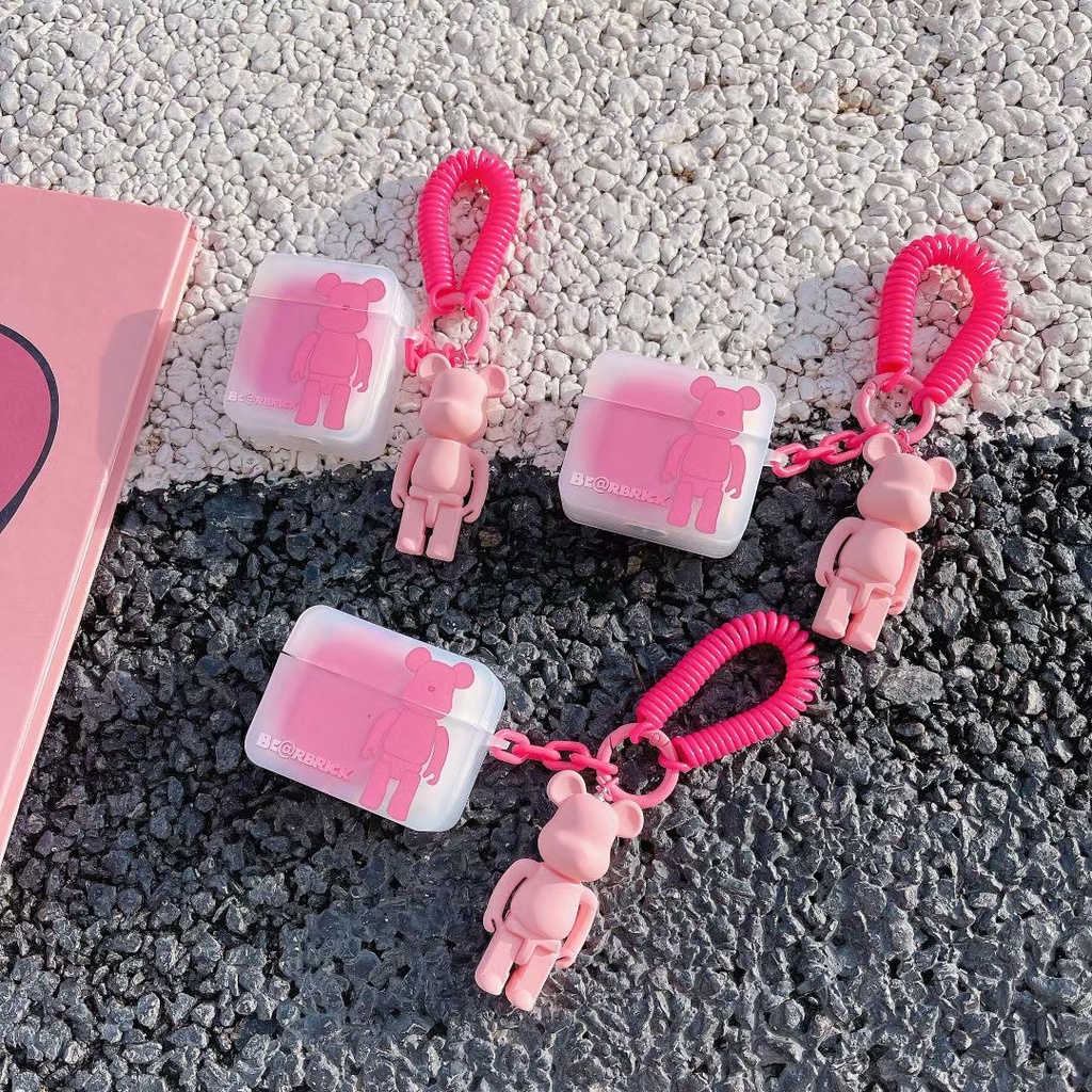Vỏ Bảo Vệ Hộp Sạc Tai Nghe Bluetooth airpods 1 2 3 pro Bằng tpu Mềm Hình Gấu Dễ Thương