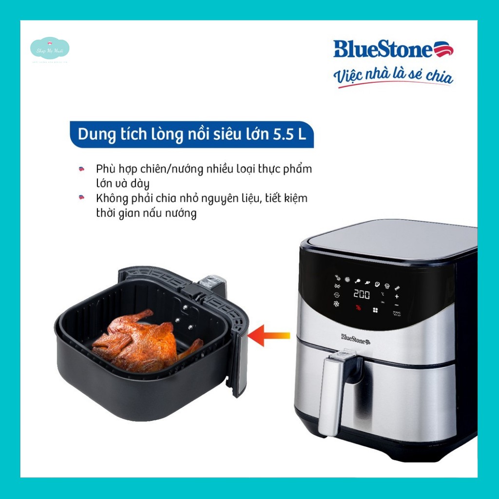 Nồi Chiên Không Dầu Điện Tử BlueStone AFB-5880