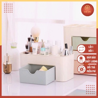 Kệ đựng mỹ phẩm mini bằng nhựa có ngăn kéo đựng đồ đa năng để bàn giá rẻ