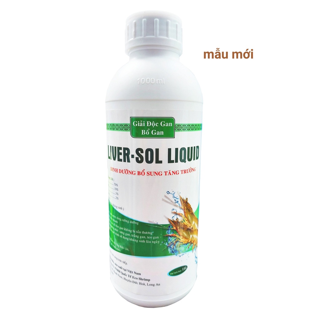 Thảo Dược Bổ Gan Tôm – Giải Độc Kháng Sinh, Phục Hồi Gan Tôm#Liversol Liquid