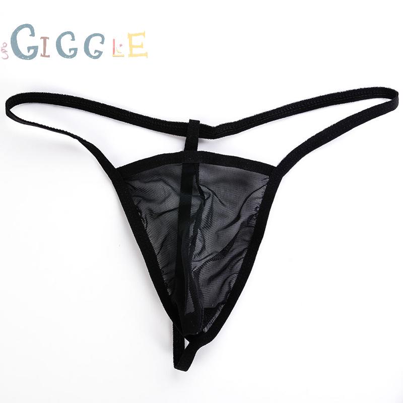 Men Micro G-string Thongs Mesh Underwear T-back Briefs Bikini Underpants Swimming Clubwear