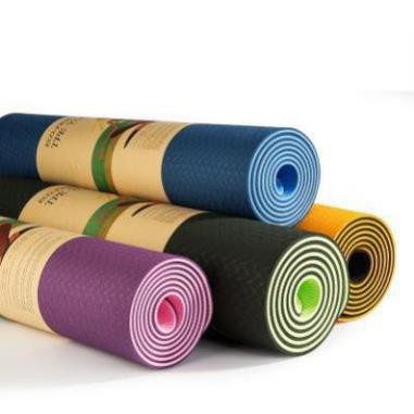 Thảm tập gym yoga KUNOSPORT chất liệu TPE 6MM mẫu chọn lọc I Có Tặng kèm túi đựng KN31  MINH SHOP