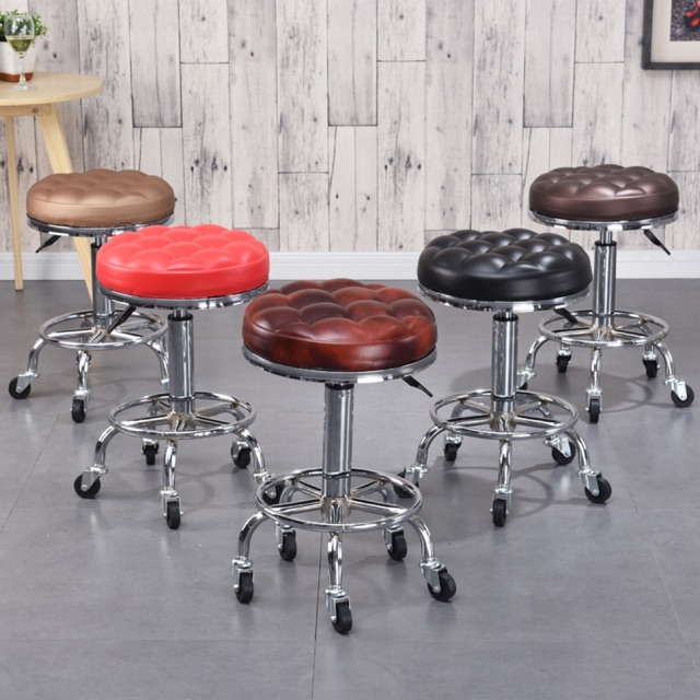 Ghế Xoay SPa Inox Nhiều màu ghế pHun xăm,ghế Nối mi