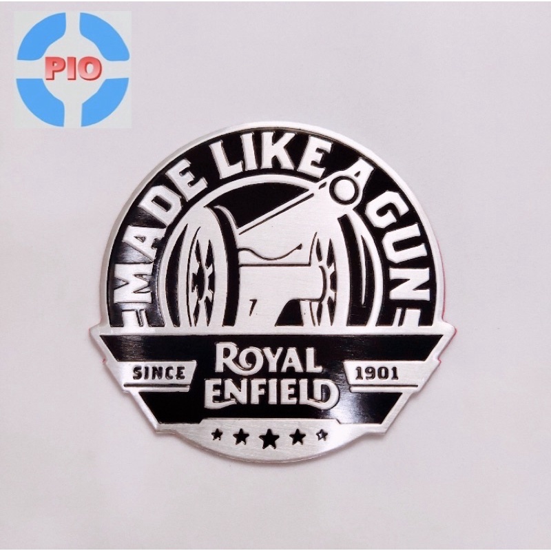 Tem nhôm dán pô xe, ống xả xe máy ROYAL ENFIELD mới