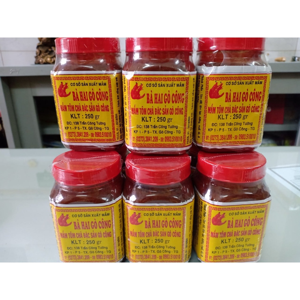 MẮM TÔM CHÀ BÀ HAI GÒ CÔNG - hủ 250g