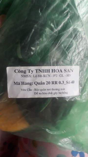 Ủng quần lội nước Hoa San (Rằn ri đế vàng) size 38 - 43. Trọng lượng 1.1kg - 1.4kg