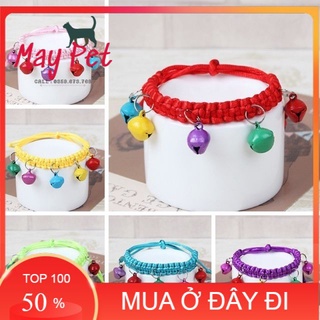 Vòng cổ chó mèo - vòng cổ dù nhiều chuông
