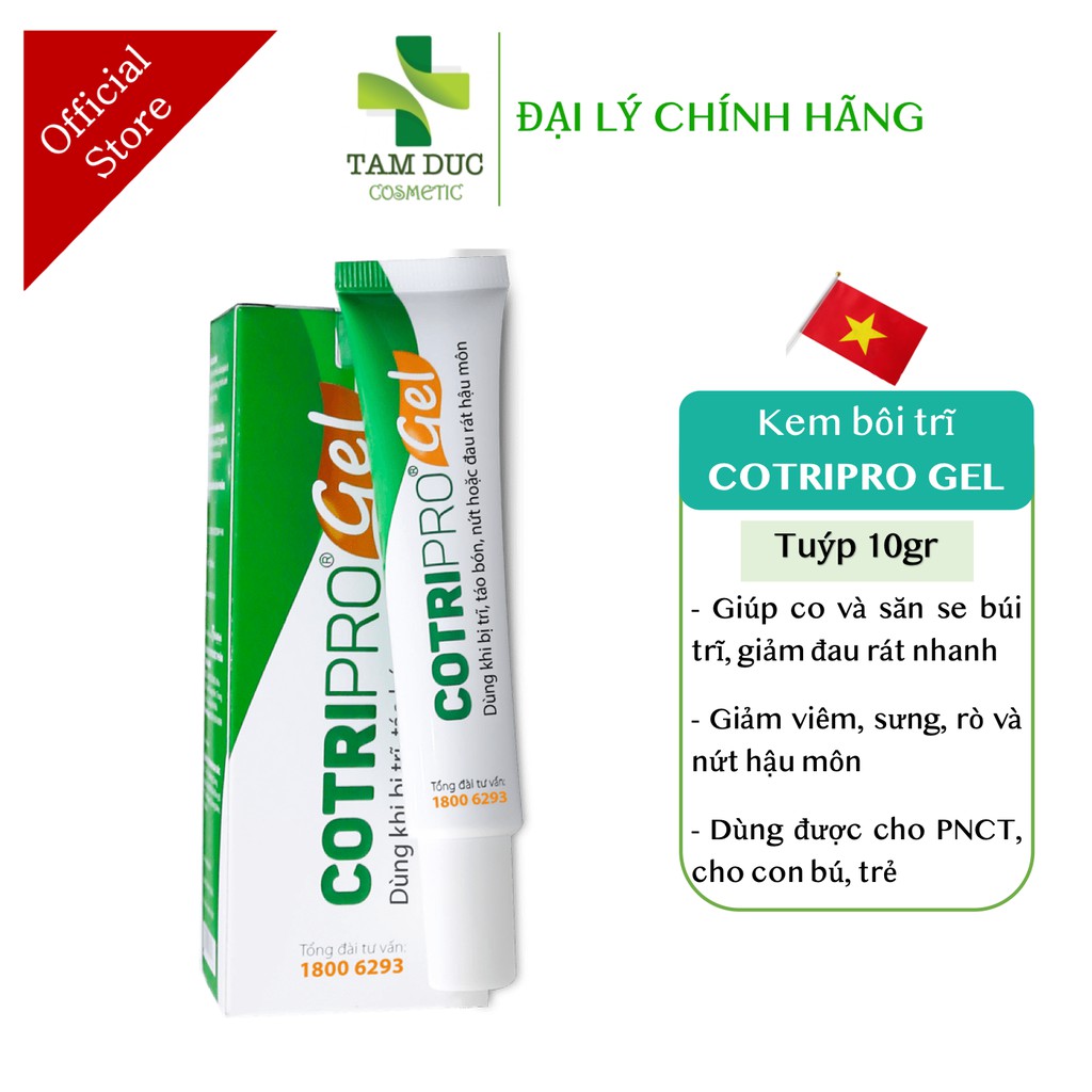 [Date mới nhất] Cotripro Gel - Kem bôi trĩ [Cotri pro gel, cotriro gel, cotriprogel]