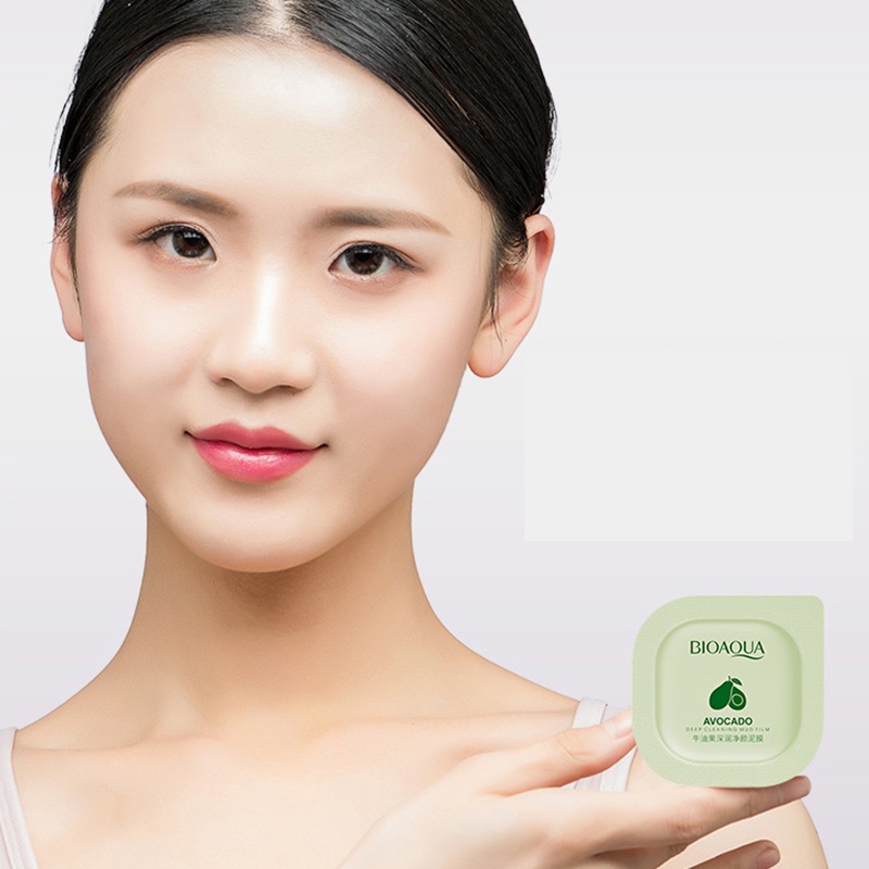 Set 8 Mặt Nạ Bùn Chiết Xuất Bơ Dưỡng Ẩm Kiểm Soát Dầu Hỗ trợ giảm mụn