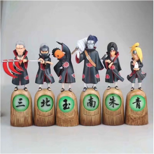 Bộ Mô hình 11 nhân vật Naruto - Akatsuki - Nagato , Tobi , Konan , Orochimaru , Itachi , Kisame , Deidara , Sasori ..