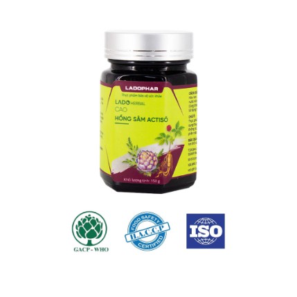 Cao Hồng Sâm Actisô Ladophar – Hỗ trợ bảo vệ gan mật, thanh lọc cơ thể (150g)