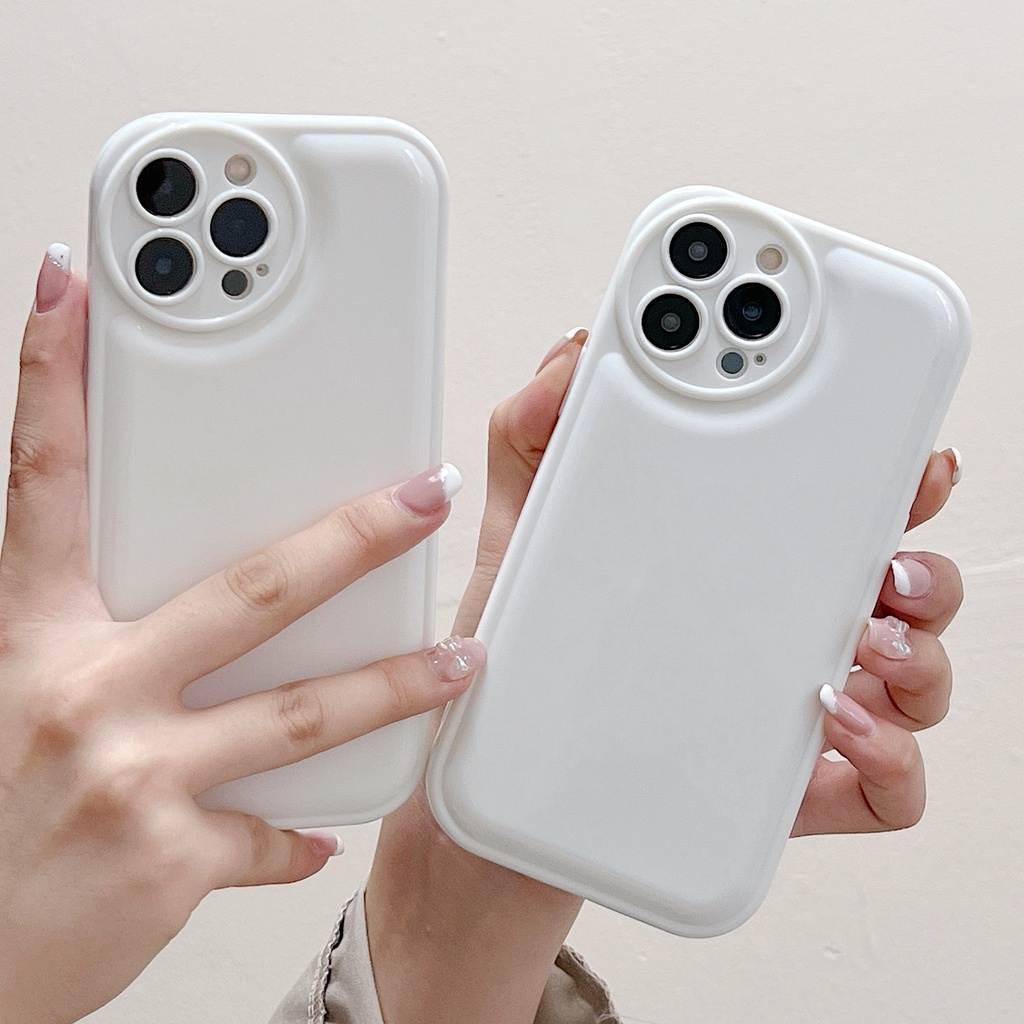 Ốp Điện Thoại tpu Mềm Chống Sốc Màu Trơn Cho Iphone 7G 7P SE 2020 1413 12 11 Pro Max XS Max XR X XS