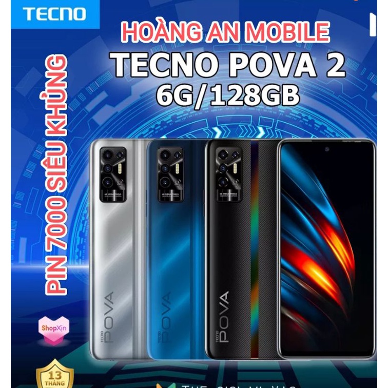 ĐIỆN THOẠI GAMMING TECNO POVA 2 | POVA 4 - 8/128GB CHÍNH HÃNG PIN 7000mAh
