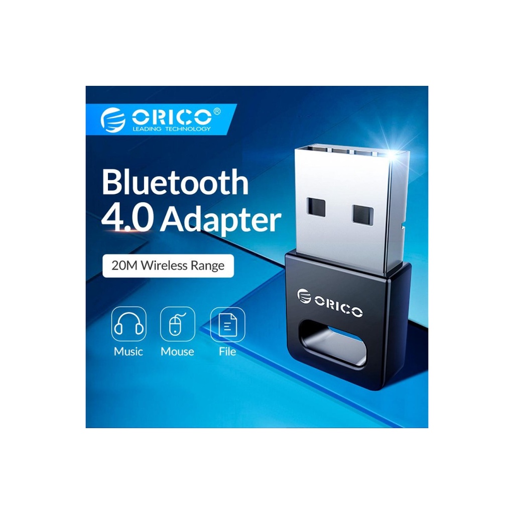 USB Bluetooth Glowy- Orico BTA 409 4.0 - Chính hãng - Dành cho PC/ Laptop - Bảo hành 12 tháng