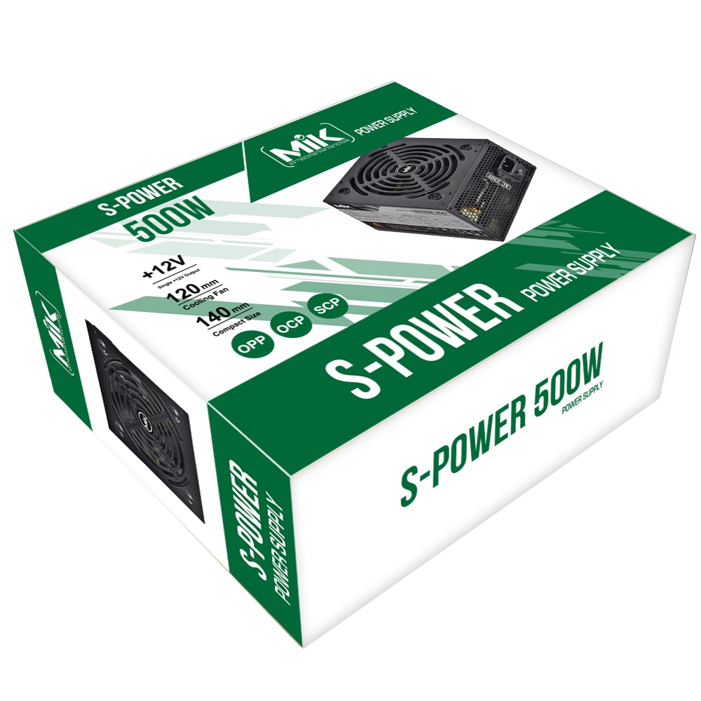Nguồn máy tính MIK Spower 400W, 500W, 600W