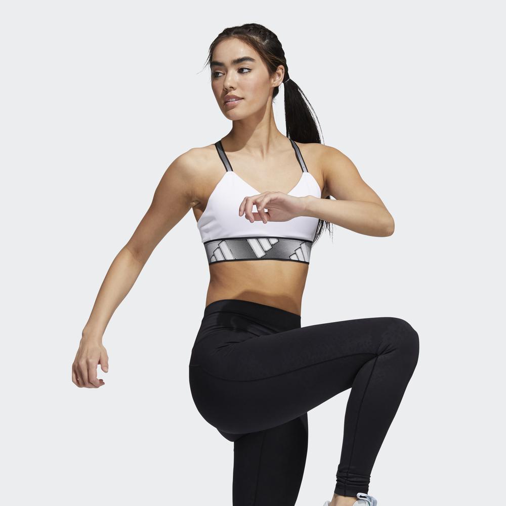 Áo Ngực Thể Thao adidas TRAINING Nữ Áo Bra Tập Luyện Light Support All Me Màu trắng GR8180