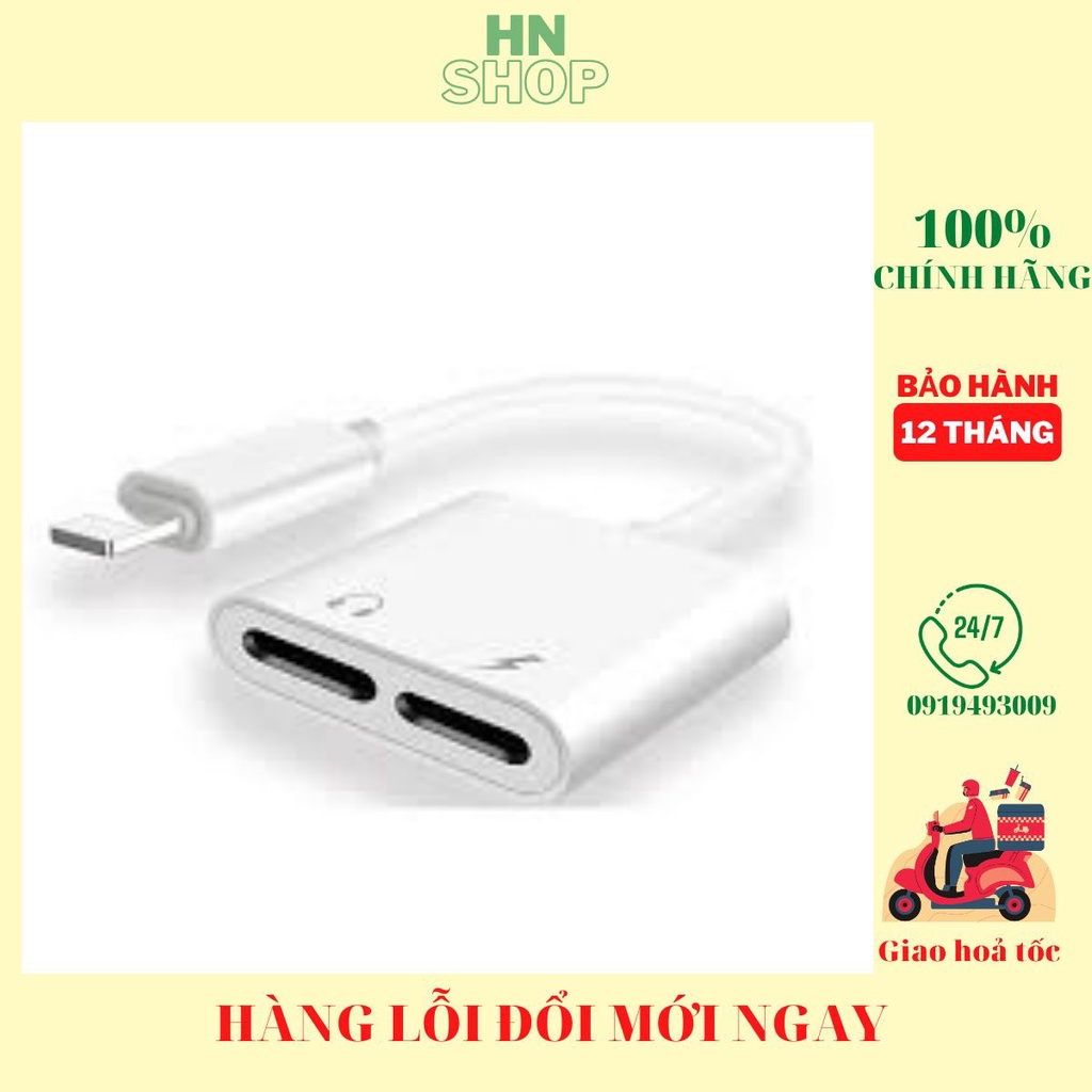 Jack chuyển đổi tai nghe IP2 đầu vừa nghe vừa sạc Có Kết Nối Bluetooth BH 12 TH