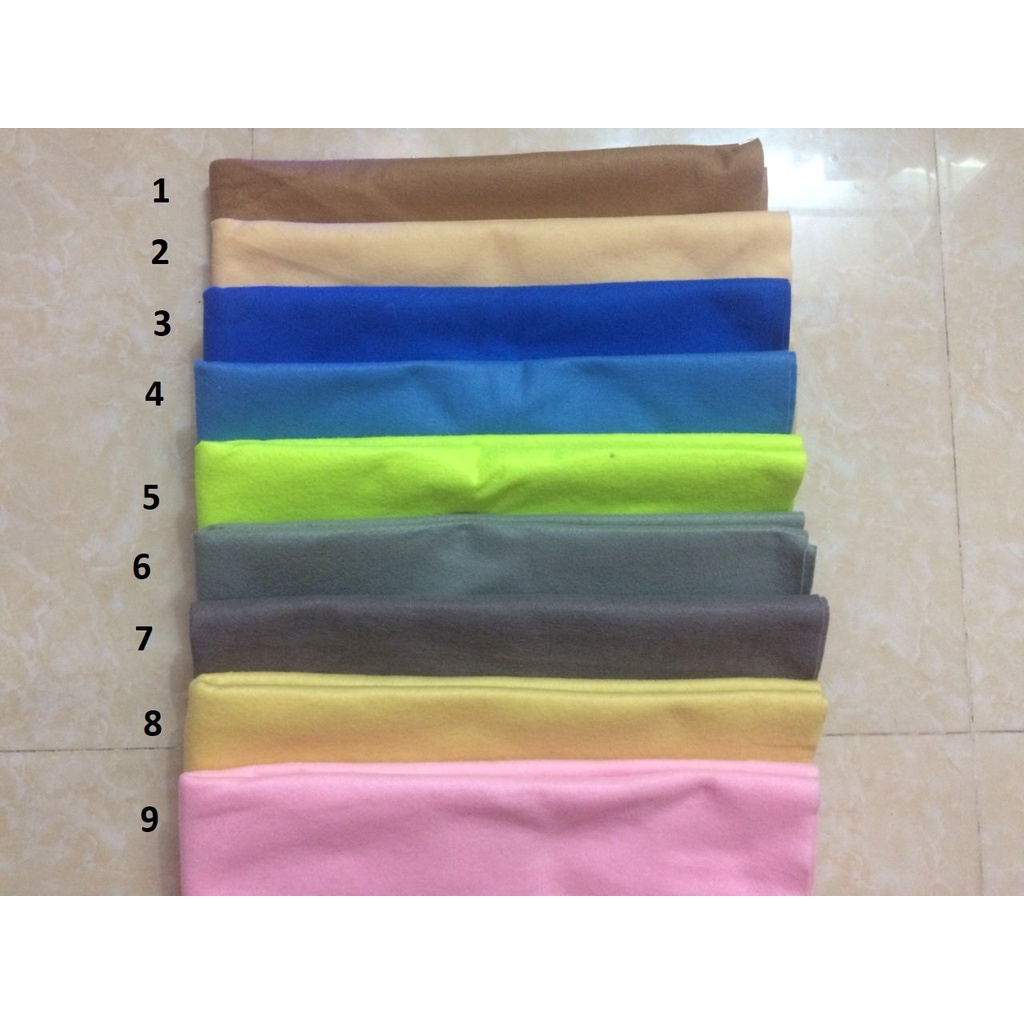 Vải nỉ mềm (dạ nỉ) khổ 45*45 cm nhiều màu sắc dùng may đồ thủ công và làm phụ kiện handmade Pinky Shop