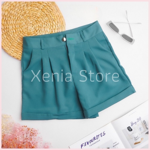 [MÃ XENIAFASHION GIẢM 10K ĐƠN 50K] Quần Short Nữ Gập Gấu Quần Đùi Nữ Vải Tuyết Mưa Mềm Mịn Nhiều Màu Hot Trend | BigBuy360 - bigbuy360.vn