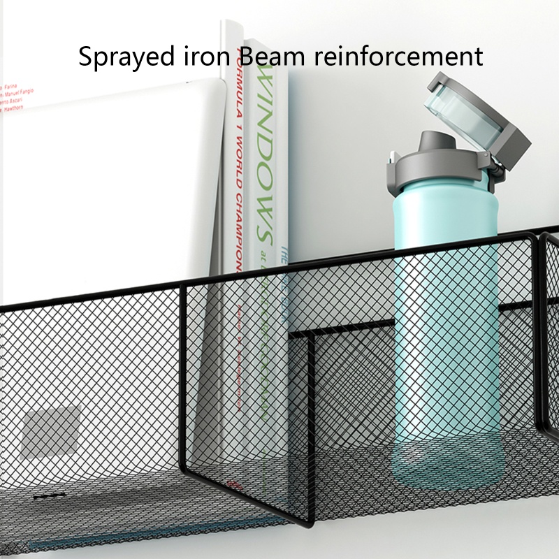 Giỏ Lưới Kim Loại Gắn Tường Sắp Xếp Gọn Gàng Cho Nhà Bếp Nhà Tắm