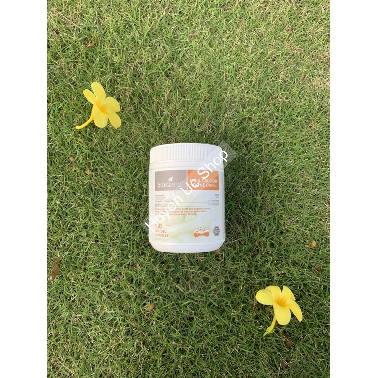 Viên Uống Hỗ Trợ Bổ Sung Canxi sữa (Canxi hữu cơ) cho người lớn Bio Island Milk Calcium Bone Care 150v, Hàng Úc Nội địa