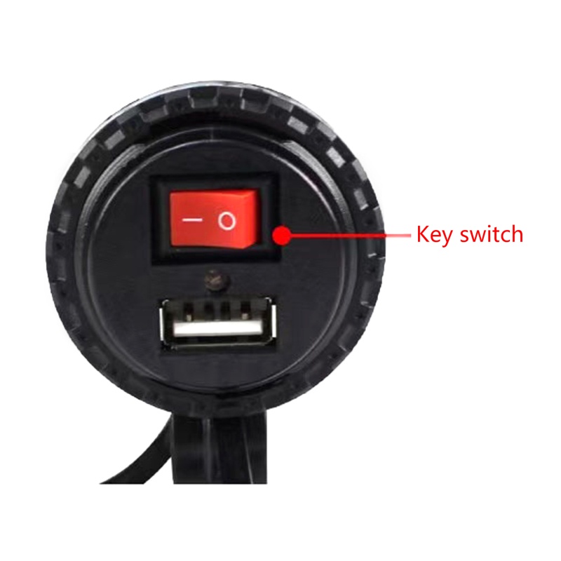 Ổ Cắm Sạc USB 5V 2.1A Chống Thấm Nước Gắn Tay Lái Xe Máy