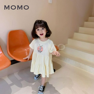 Đầm Suông In Hình Hoạt Hình Xinh Xắn Cho Bé Gái 0-8 Tuổi