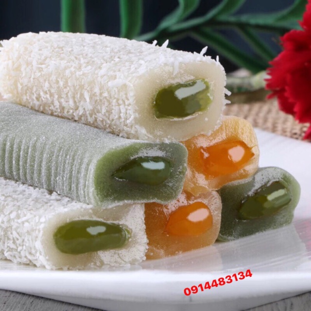 1 HỘP 2,5KG BÁNH MOCHI DÀI 3 VỊ (66-79c)