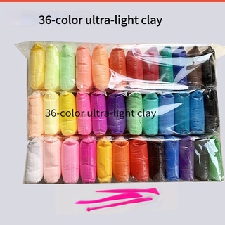 Bịch đất sét 36 màu, đất nặn siêu nhẹ , softclay, nguyên liệu làm slamp