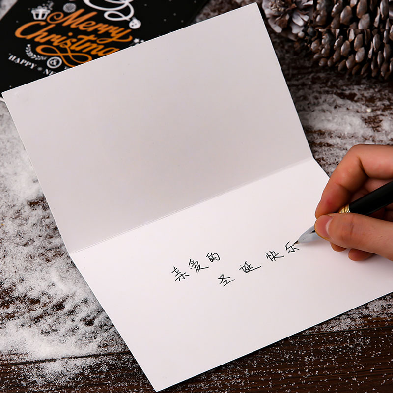[Hot Sale] 6Pcs Simple Ins Style Christmas Thanksgiving Greeting Card Superior Quality  Party Simple Invitation Card