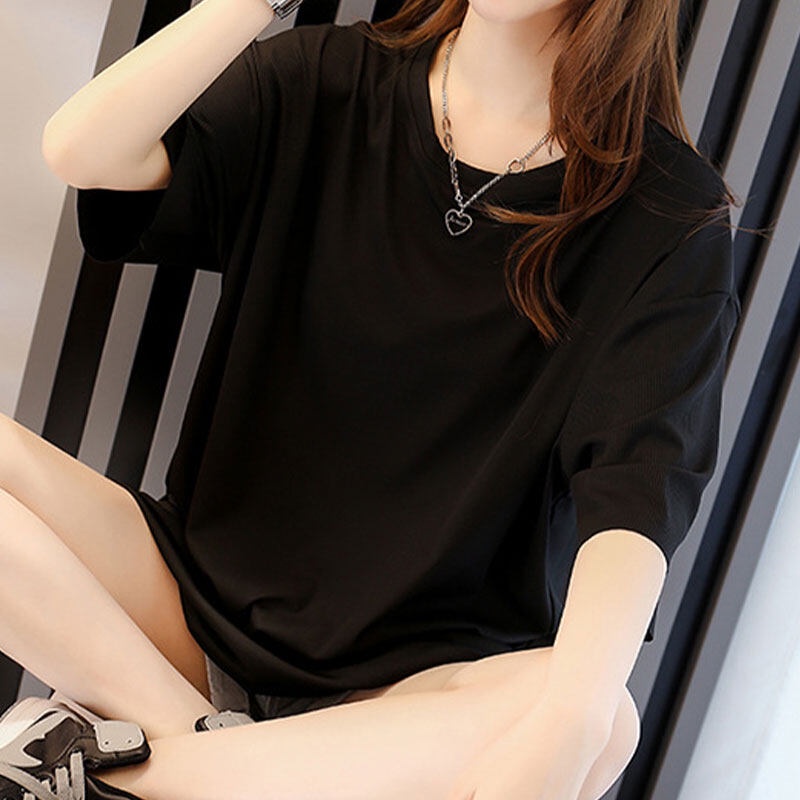 Áo thun YEYA ngắn tay dáng rộng thời trang cho nữ