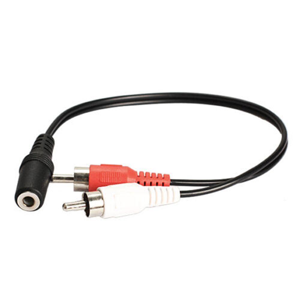 Cáp Chia Âm Thanh Từ Đầu 3.5mm Sang RCA 40cm 2 RCA Cho Tai Nghe