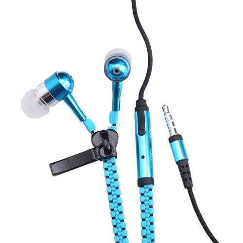 Tai nghe nhét tai kiểu dáng dây khóa kéo độc lạ chống rối jack 3 khấc âm thanh cực chất chống ồn chống nhiễu