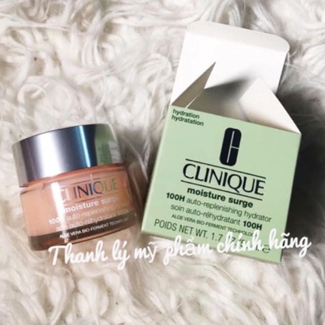 Kem hồng dưỡng ẩm tức thì 100H Clinique Moisture Surge
