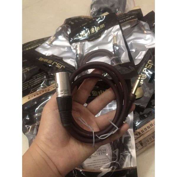 Dây Micro Canon Đực Ra 6 li dài 1m