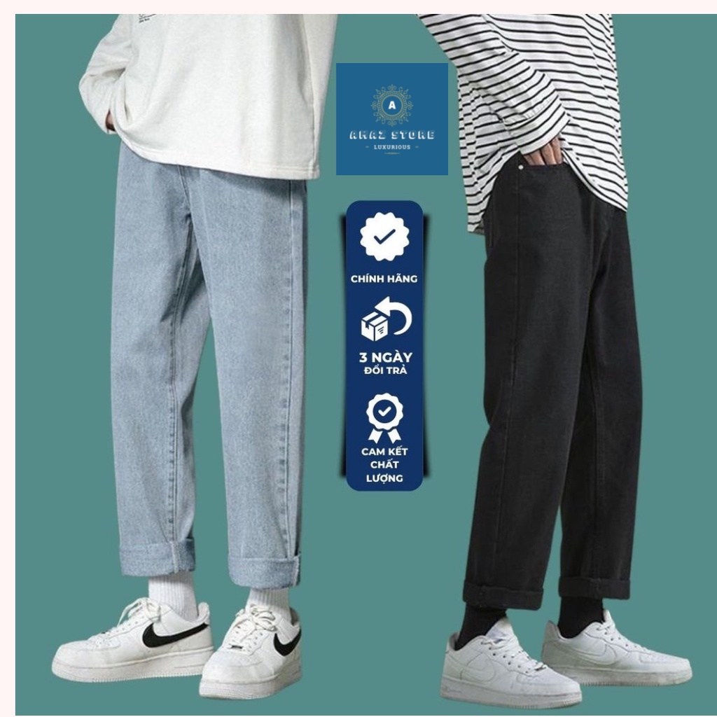 Quần jean nam ống suông form baggy ống rộng BEA chất vải bò dầy dặn mềm mại top xu hướng 2022