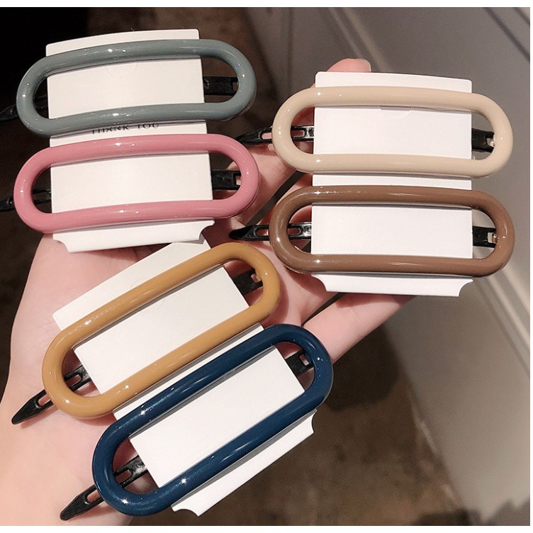 Haimeikang Korean Style Solid Color Cute Little Girl Hairpin Hair Accessories