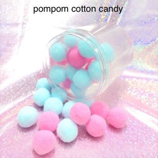 100 viên pompom màu pastel 2cm