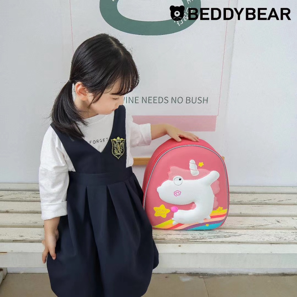 Balô BEDDYBEAR Cho Bé Từ 2 Tuổi Học Mẫu Giáo Mầm Non (Thiết Kế Kèm Dây Chống Thất Lạc)