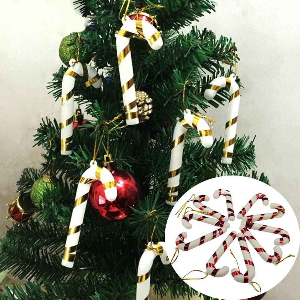 Bộ 12 Cây Kẹo Giáng Sinh Trang Trí Thủ Công DIY