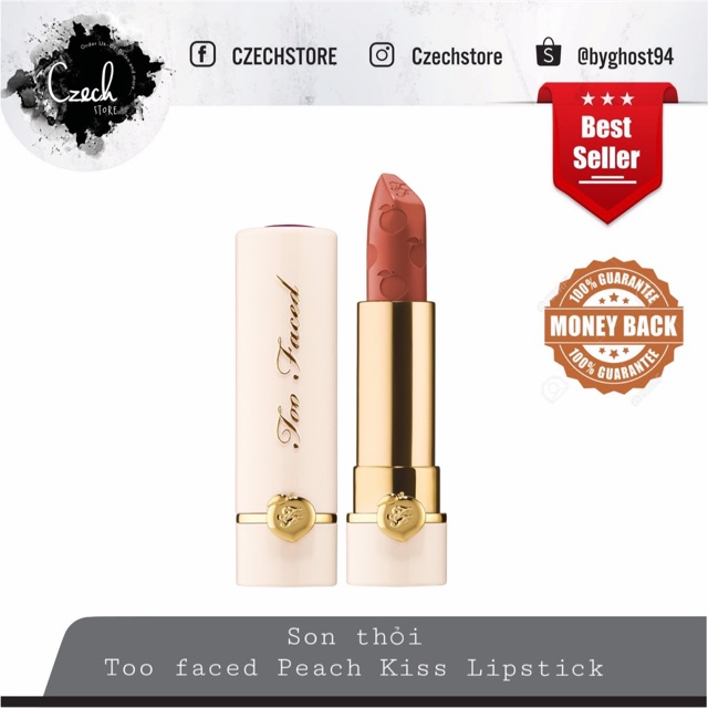 Son thỏi Too Faced Peach Kiss Lipstick