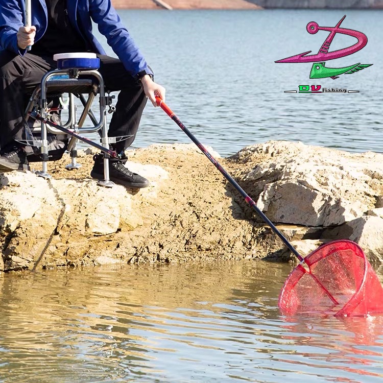 Vợt Cá Carbon,Cán Vợt câu cá cao cấp chuyên dùng câu đài câu đơn. MC.!!!