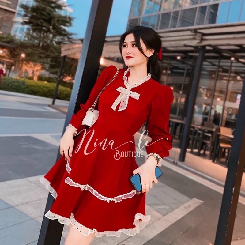 Đầm Xoè Phối Bi Bigsize 55kg Đến 100kg