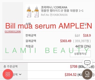 Tinh Chất AMPLEN Peptide Shot Ampoule Coreana