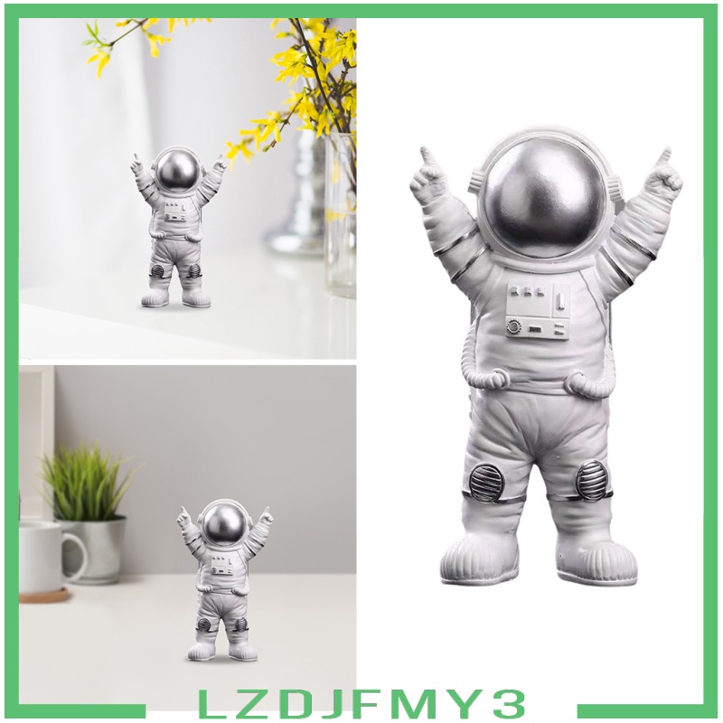 [giá giới hạn]] Cute Spaceman Statue Astronaut Sculpture Gifts Hotel Nursery Decor Crafts