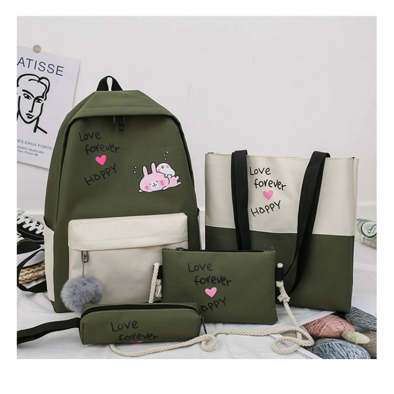 Sale combo balo 4 món mẫu mới bên shop siêu kute