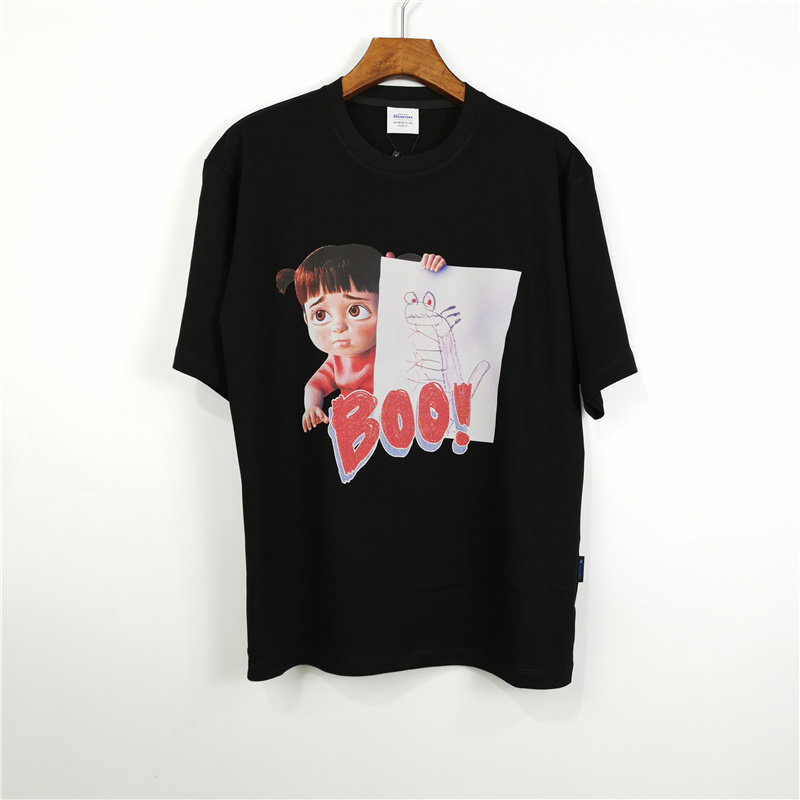 Áo thun cotton tay ngắn in họa tiết thời trang cho nam nữ