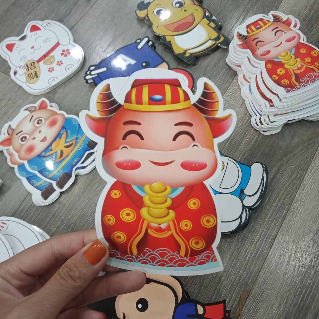 Combo lì xì Tết, Lì xì Chibi mẫu mới cute, Bao Lì xì Tết 2021 giá rẻ