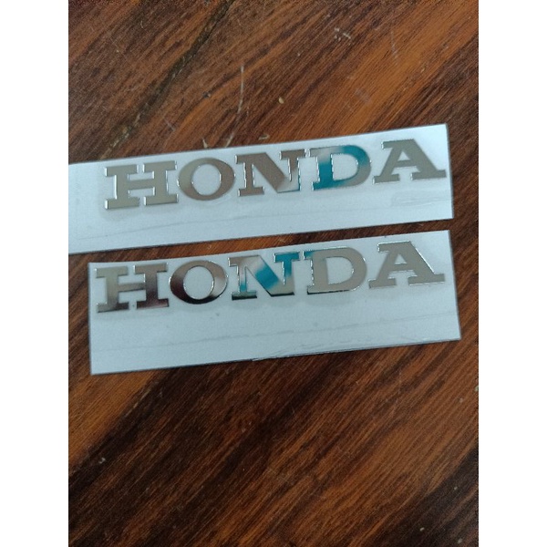 Bộ tem dán chữ Honda dán mặt nạ hợp kim nhôm crôm