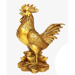 Tượng gà trống bé bằng đồng thau